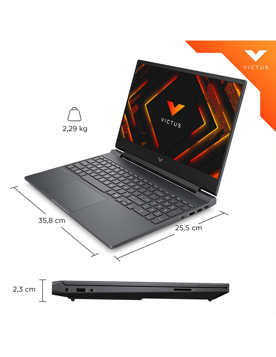 Laptop gamer Victus 15-fb3703la 15.6 pulgadas full HD amd ryzen 7 nvidia geforce rtx 4050 16 GB RAM 1 TB SSD 9