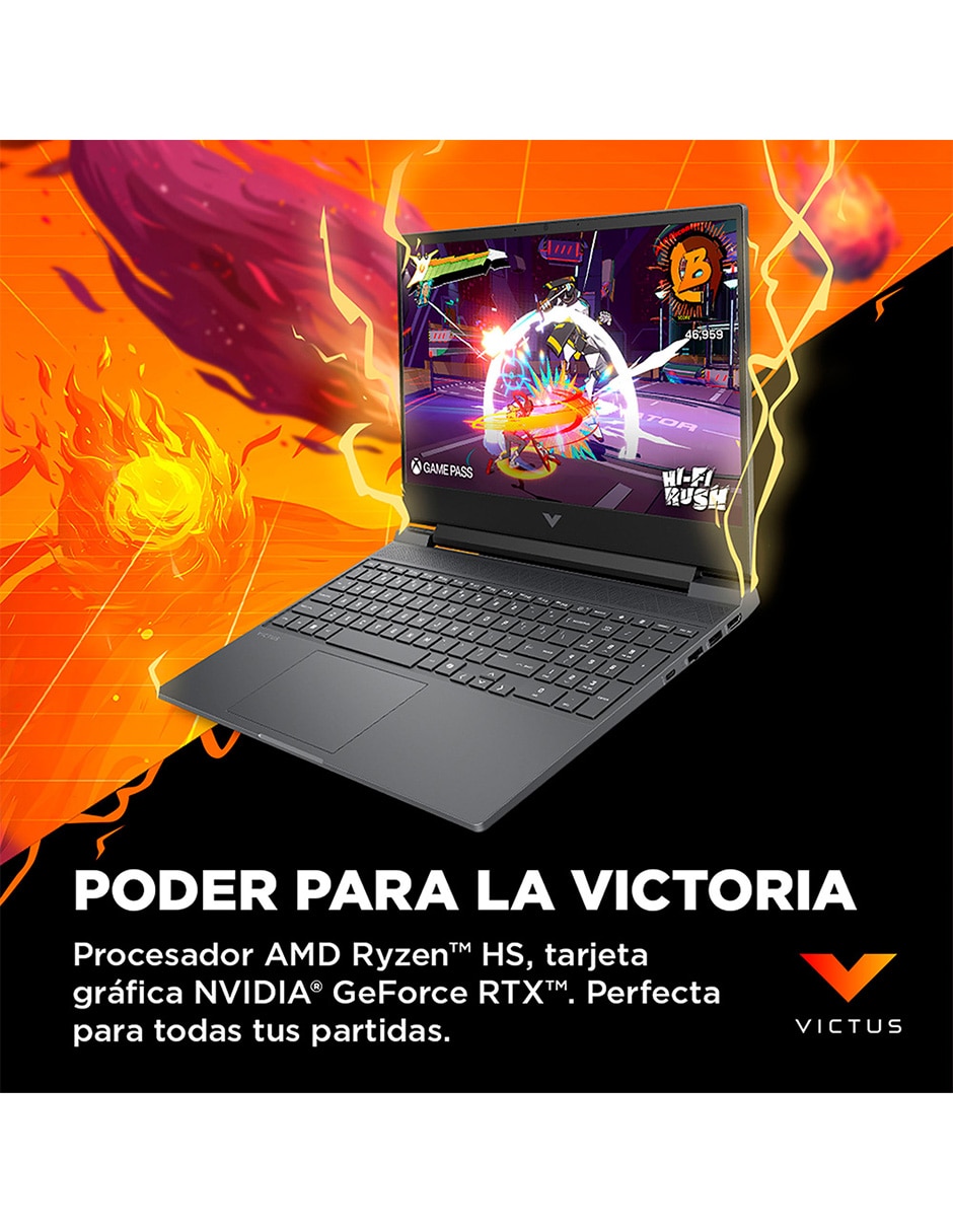 Laptop gamer Victus 15-fb3703la 15.6 pulgadas full HD amd ryzen 7 nvidia geforce rtx 4050 16 GB RAM 1 TB SSD 4