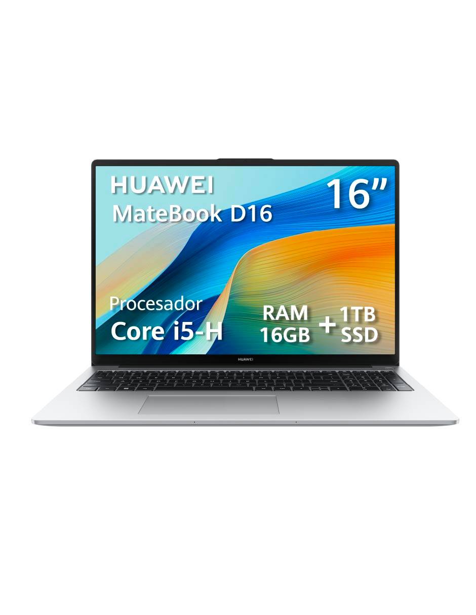 Laptop thin & light Matebook D16 16 pulgadas full hd intel core i5 intel uhd graphics 16 gb ram 1 tb ssd