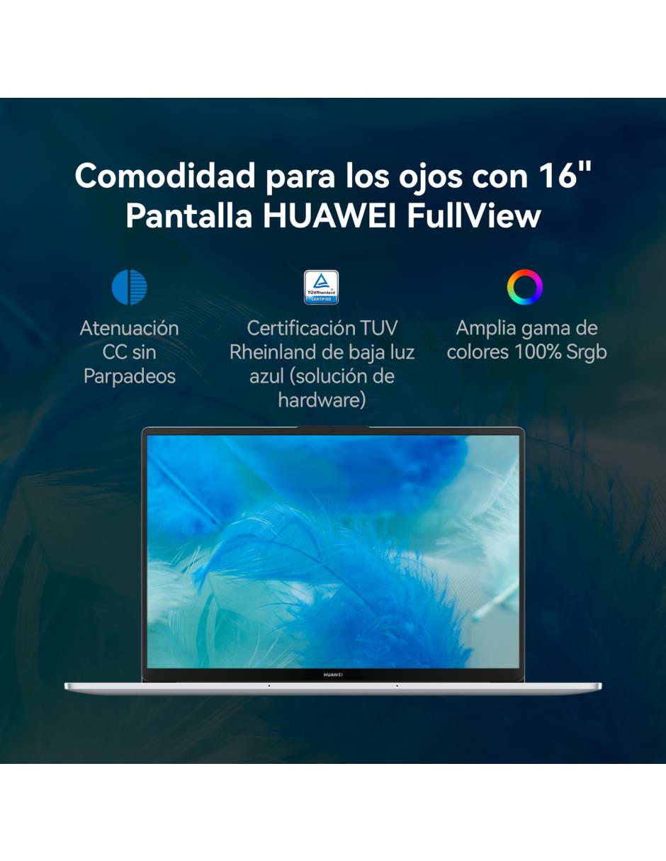 Laptop thin & light Matebook D16 16 pulgadas full hd intel core i5 intel uhd graphics 16 gb ram 1 tb ssd 4