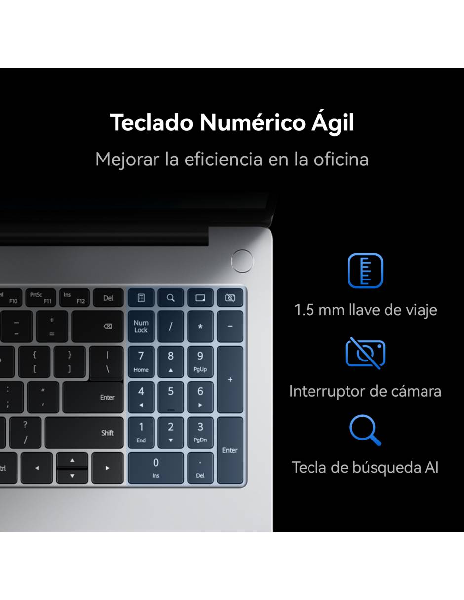 Laptop thin & light Matebook D16 16 pulgadas full hd intel core i5 intel uhd graphics 16 gb ram 1 tb ssd 5