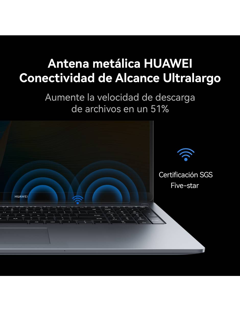 Laptop thin & light Matebook D16 16 pulgadas full hd intel core i5 intel uhd graphics 16 gb ram 1 tb ssd 7