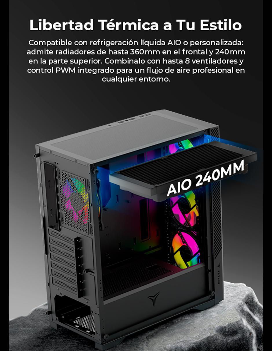 Kit de gabinete gamer Edge YCM-Apedg-G1 4