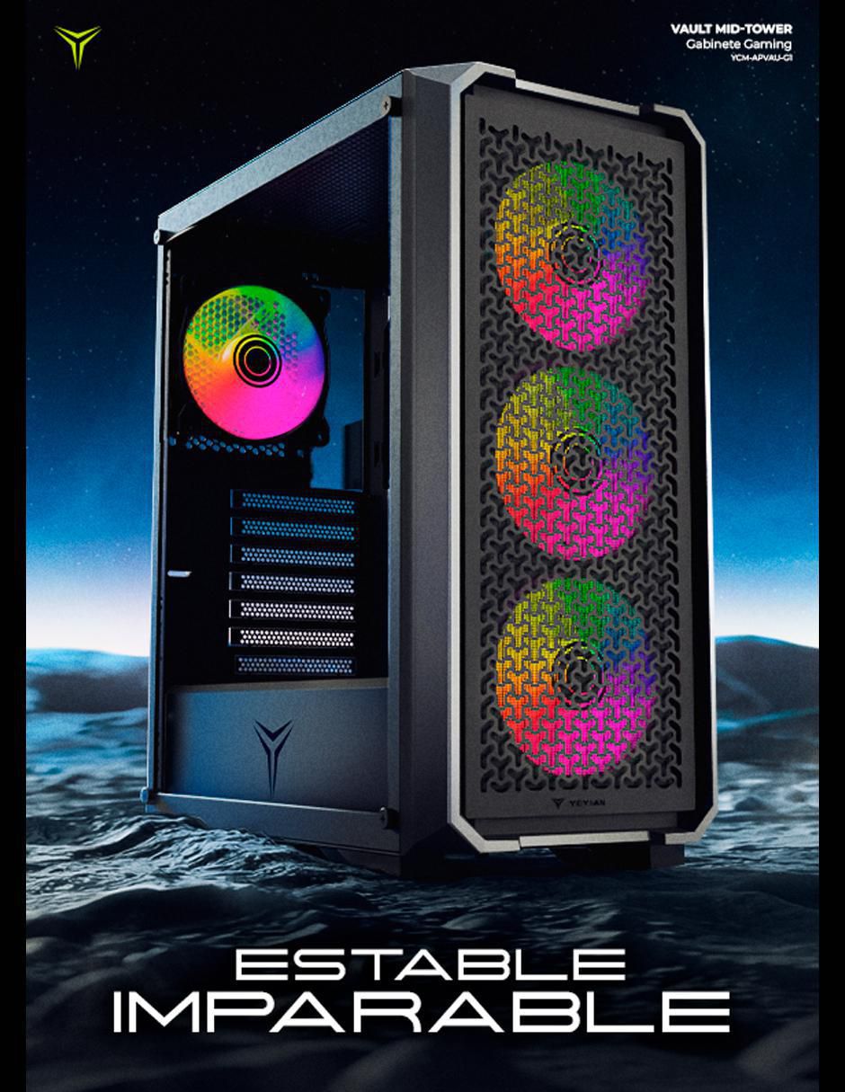 Kit de gabinete gamer YCM-Apvau-G1 Vault 7