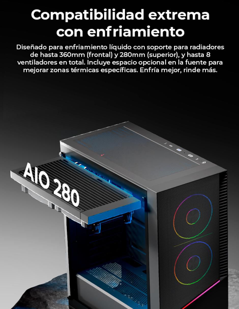 Kit de gabinete gamer ELARA YCM-APELA-M1 4