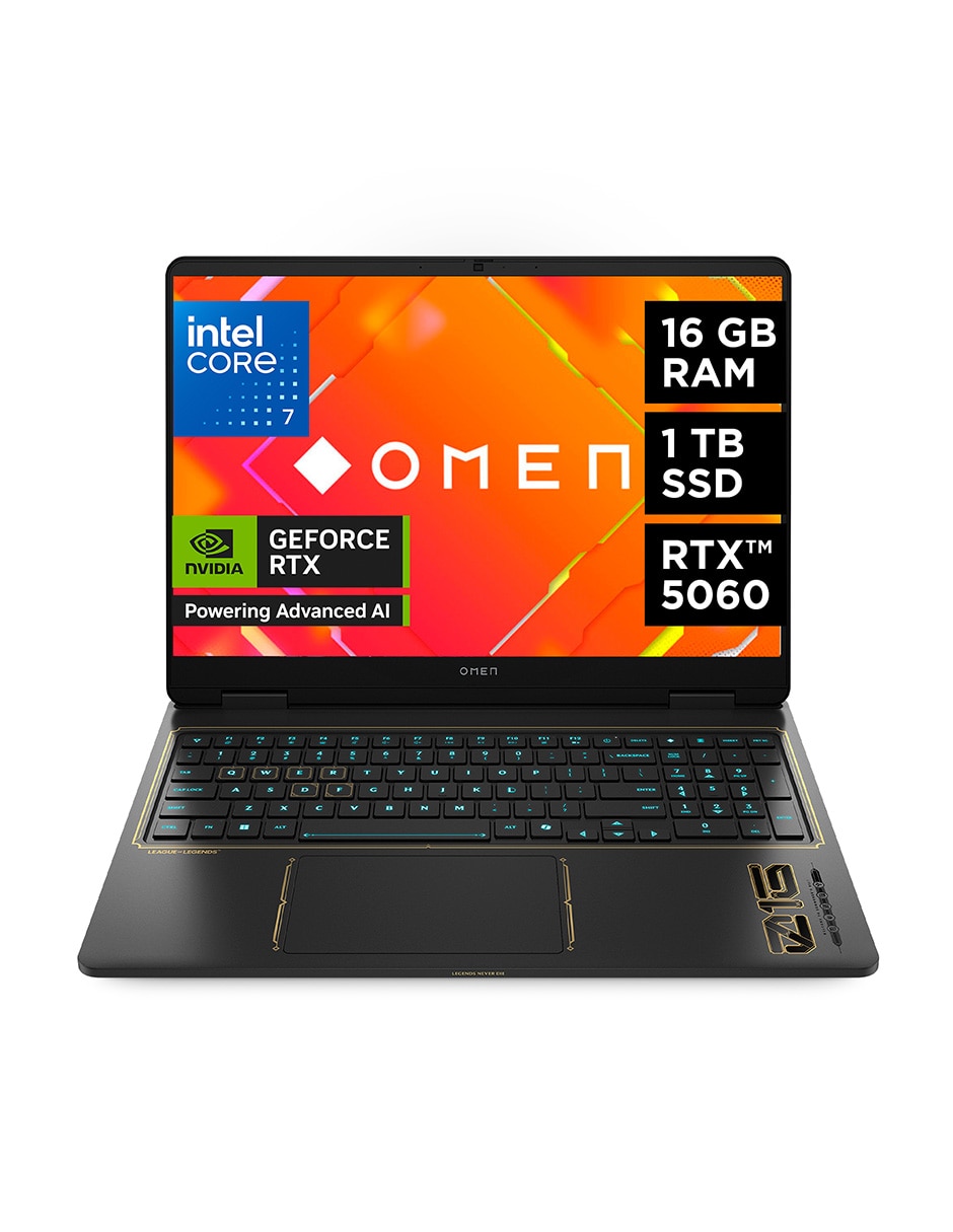 Laptop gamer League of legends limited edition 16-am0021la 16 pulgadas 2K Intel Core i7 NVIDIA GeForce RTX 5060 16 GB RAM 1 TB SSD