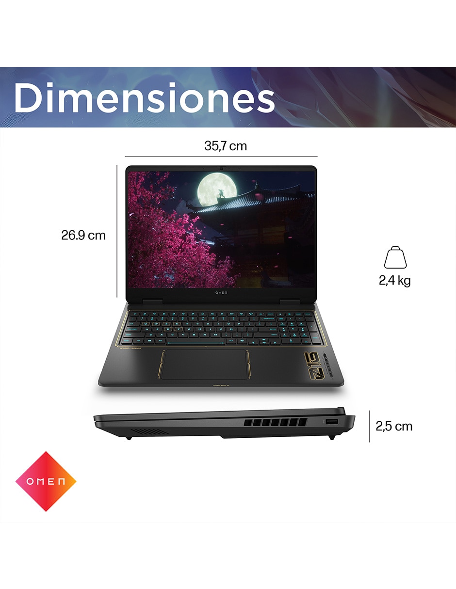 Laptop gamer League of legends limited edition 16-am0021la 16 pulgadas 2K Intel Core i7 NVIDIA GeForce RTX 5060 16 GB RAM 1 TB SSD 12