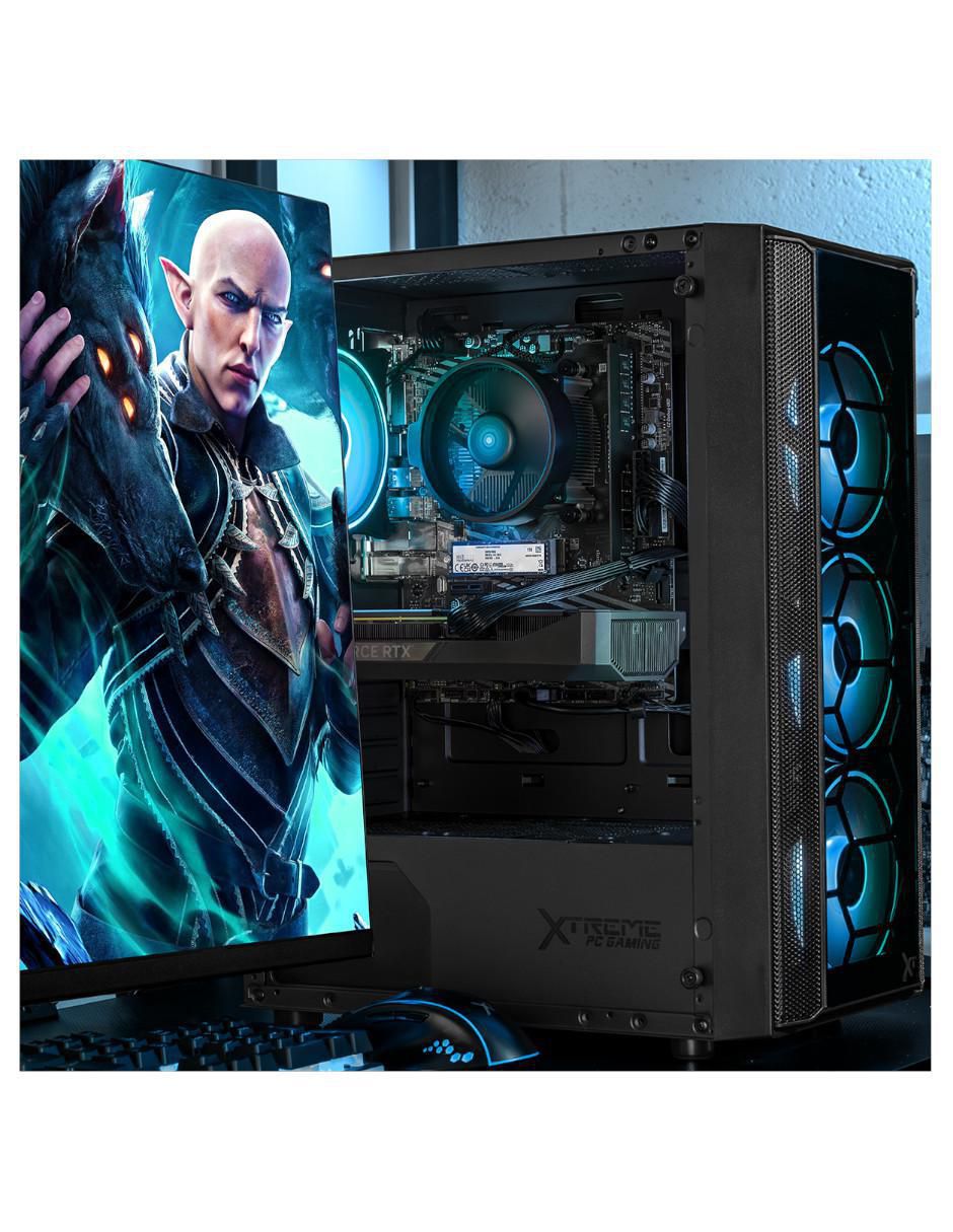 Computadora gamer XTPCR732GB5060MKB 27 pulgadas Full HD AMD Ryzen 7 NVIDIA GeForce RTX 5060 32 GB RAM 1 TB SSD 6