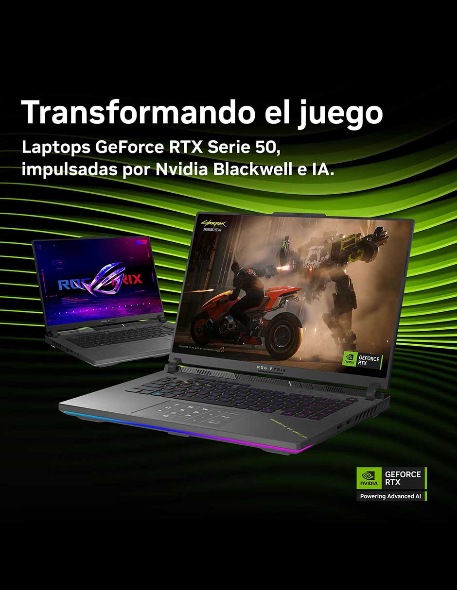 Laptop gamer ROG Strix G16 16 pulgadas WUXGA AMD Ryzen 9 NVIDIA GeForce RTX 5050 16 GB RAM 1 TB SSD 11