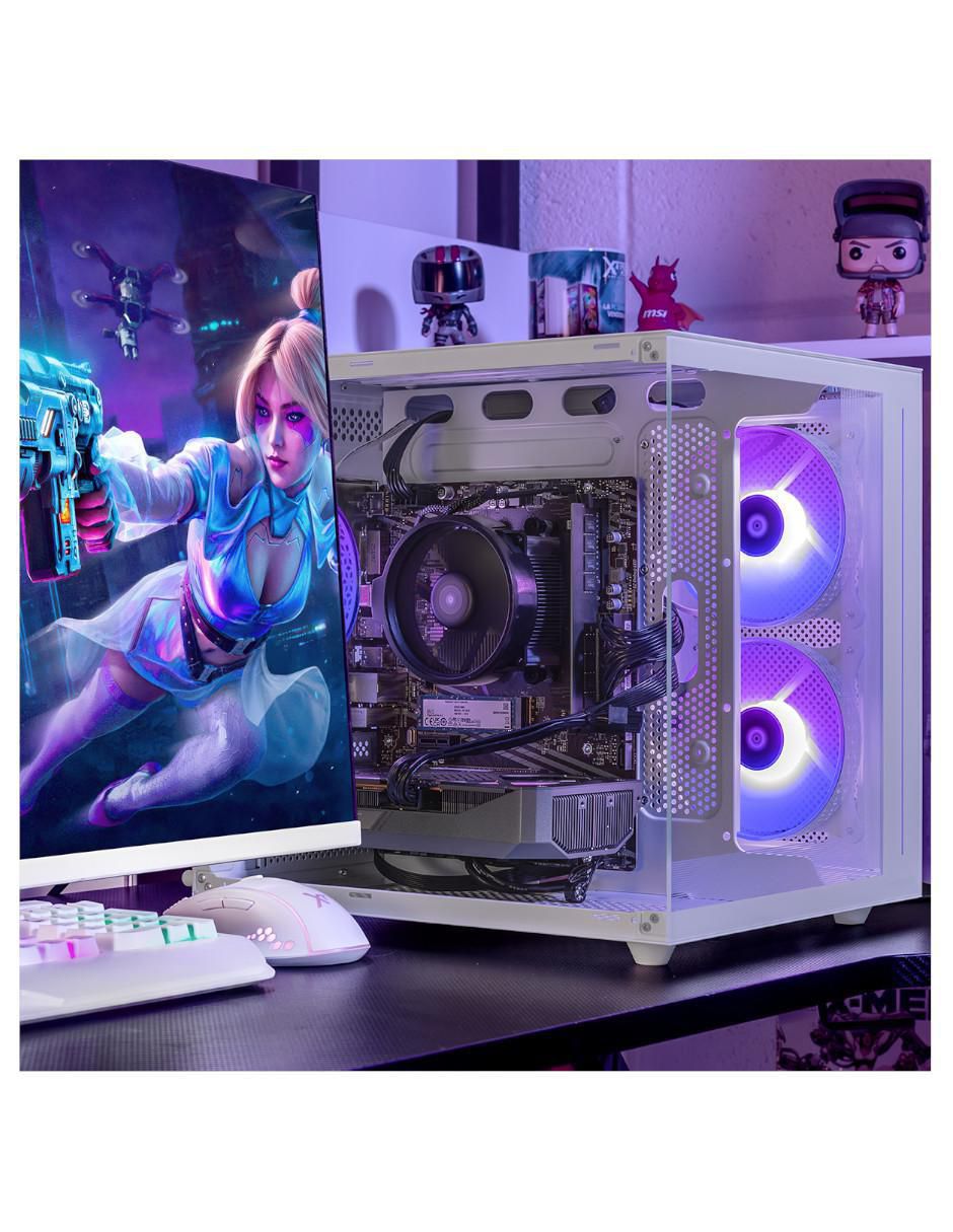 Computadora gamer XTBRR732GB5060MTPW 27 pulgadas Full HD AMD Ryzen 7 NVIDIA GeForce RTX 5060 32 GB RAM 1 TB SSD 5