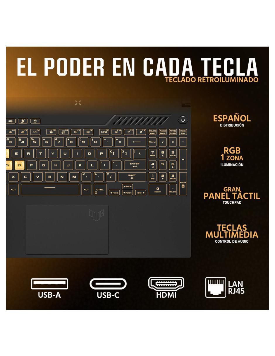 Laptop gamer TUF Gaming F16 16 pulgadas full hd+ intel core 5 210h nvidia geforce rtx 3050 32 gb ram 1.5 tb ssd 5
