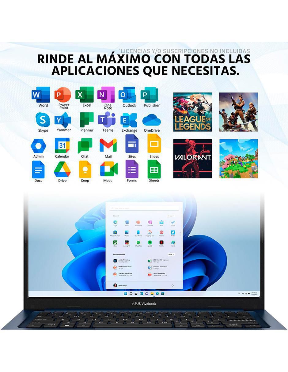 Laptop Vivobook 14 pulgadas Full HD Intel Core i5 Intel UHD Graphics 16 GB RAM 512 GB SDD 5