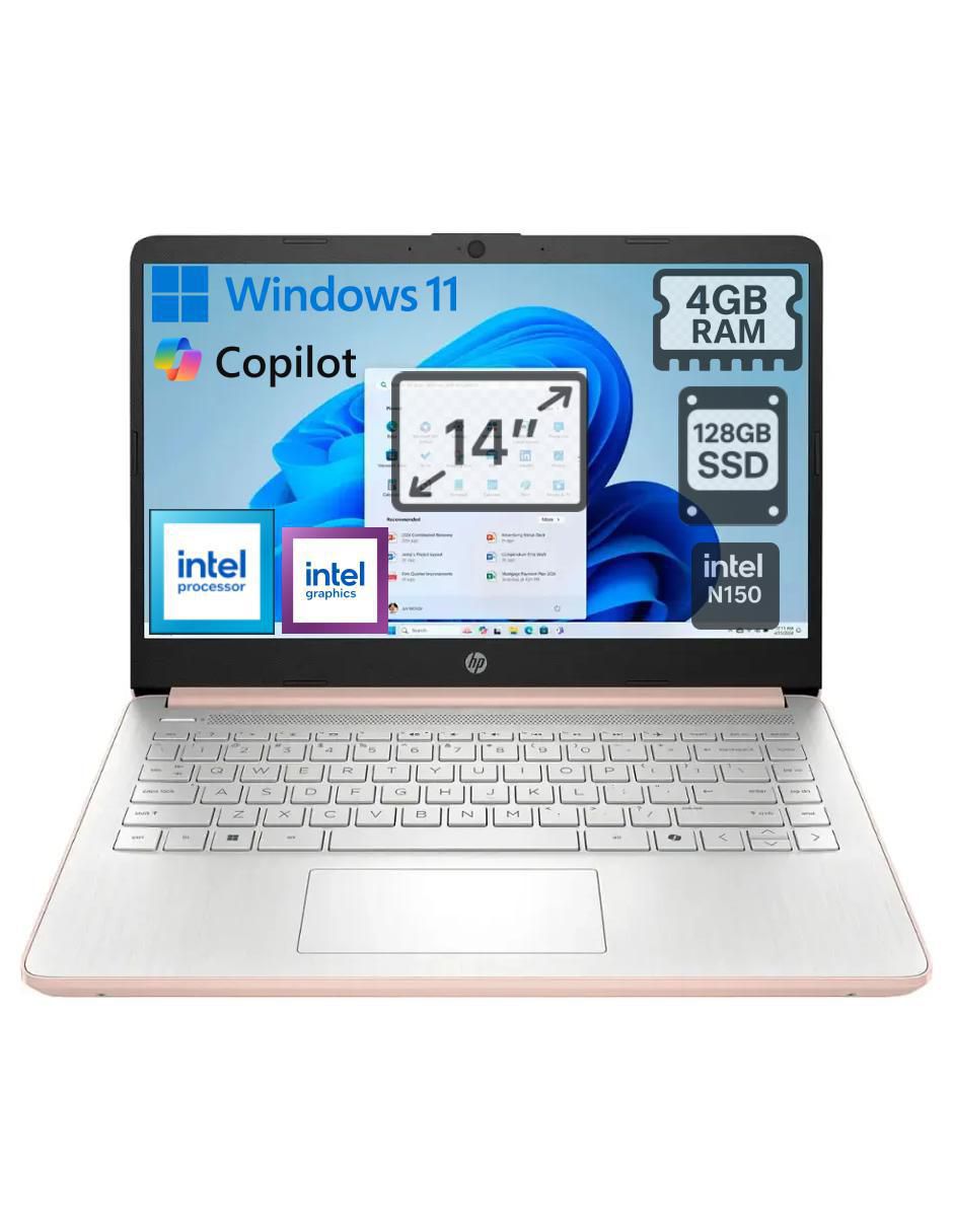Laptop Hp 14-dq6015dx 14 pulgadas HD intel celeron intel UHD 4 GB RAM 128 GB SSD