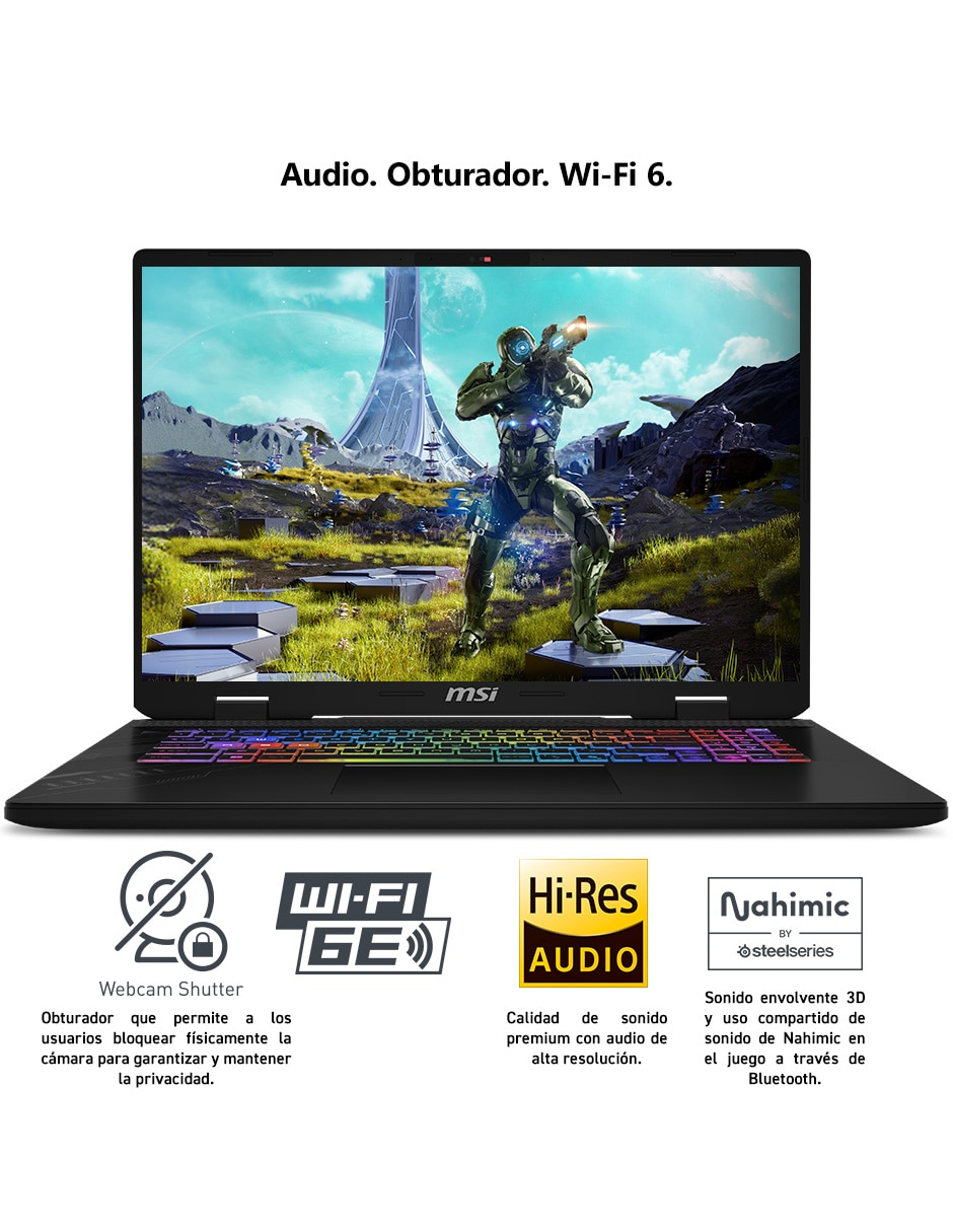 Laptop gamer Crosshair A17 HX D8WFKG-046MX 17 pulgadas QHD+ AMD Ryzen 7 NVIDIA GeForce RTX 5060 16 GB RAM 1 TB SSD 2