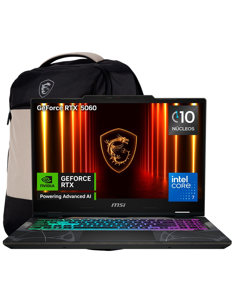 Laptop gamer Cyborg 15 B2RWFKG-452MX 15.6 pulgadas Full HD Intel Core 7 240H NVIDIA GeForce RTX 5060 16 GB RAM 1 TB SSD