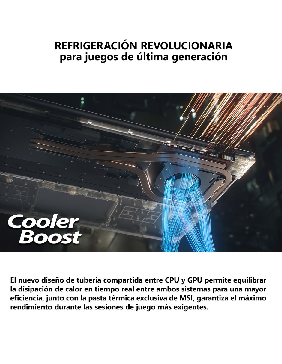 Laptop gamer Cyborg 15 B2RWFKG-452MX 15.6 pulgadas Full HD Intel Core 7 240H NVIDIA GeForce RTX 5060 16 GB RAM 1 TB SSD 3