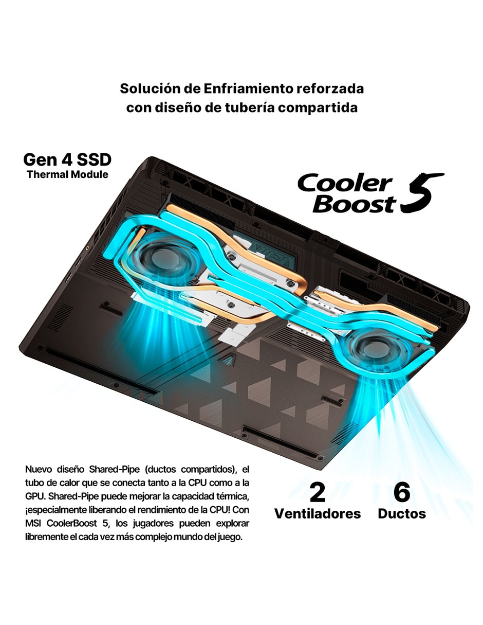 Laptop gamer Vector 16 HX AI A2XWJG-652MX 16 pulgadas QHD+ Intel Core Ultra 9 NVIDIA GeForce RTX 5090 64 GB RAM 2 TB SSD 9