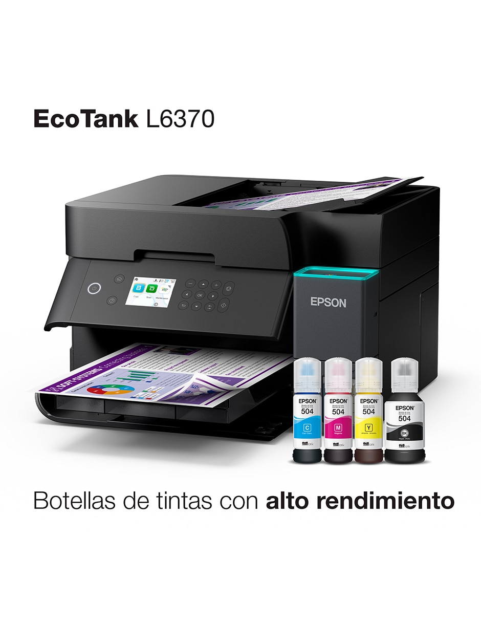 Multifuncional l6370 de inyección de tinta inalámbrica a color 9