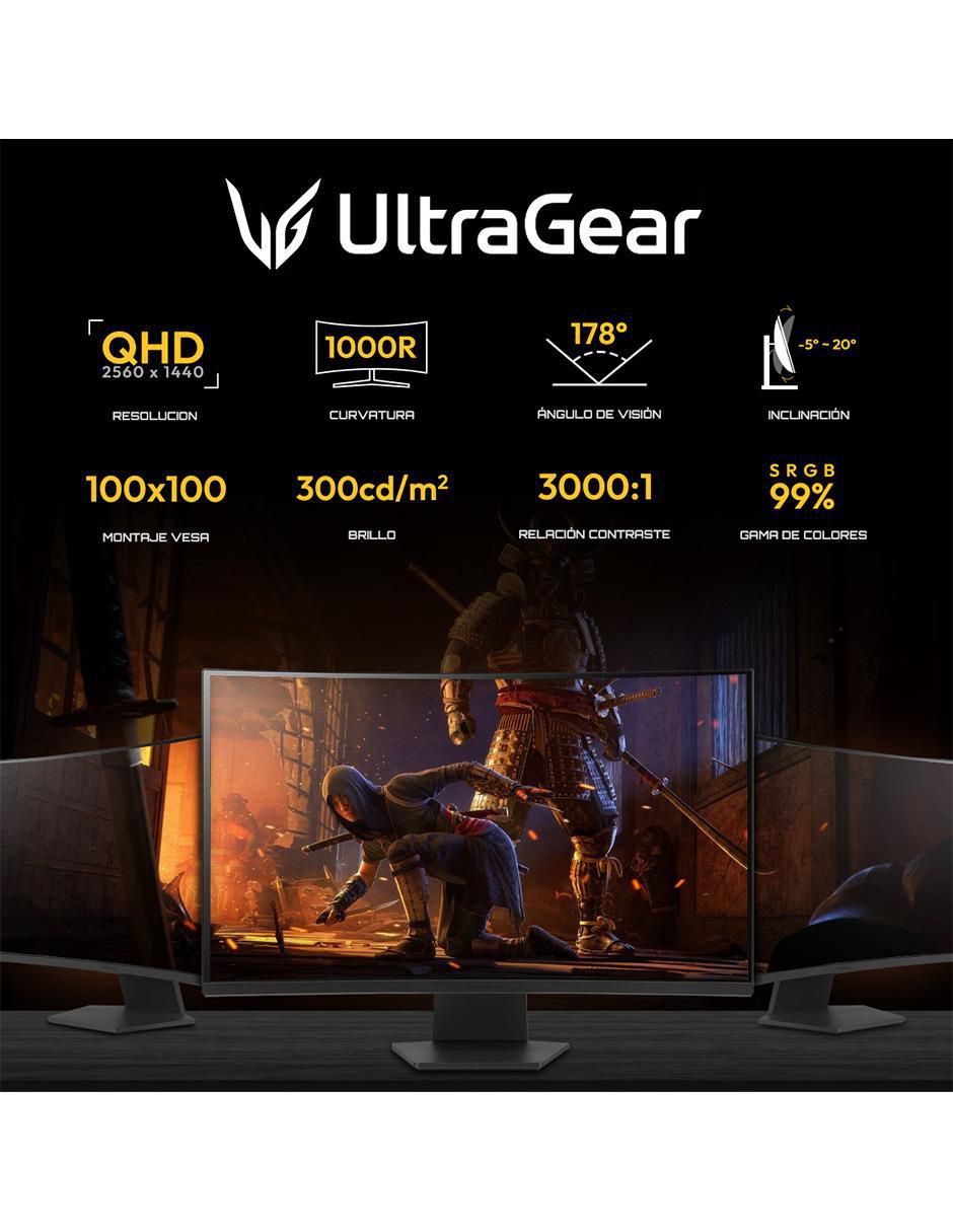 Monitor gamer UltraGear VA QHD 32 pulgadas 32GS60QC-B 2