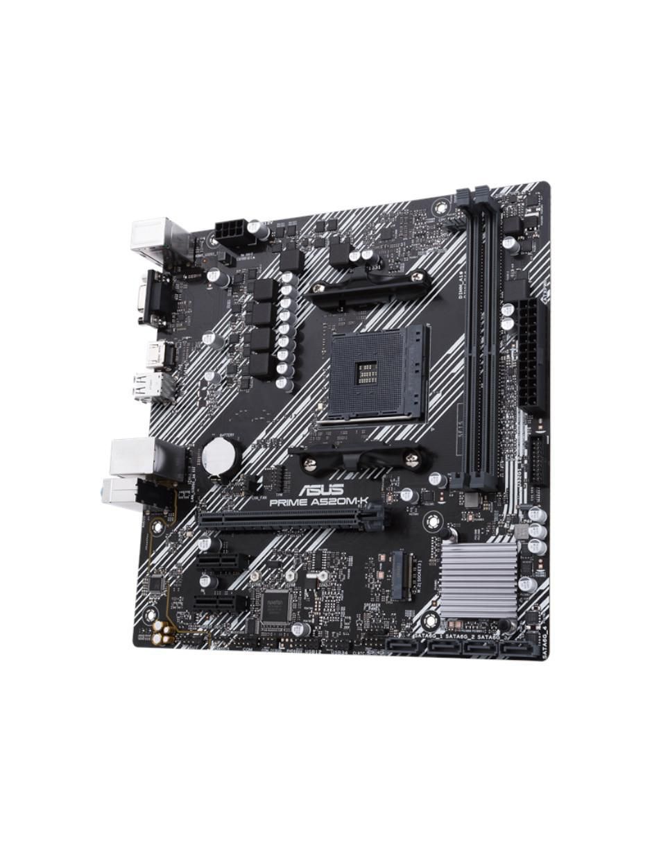 Tarjeta madre prime a520m-k/csm compatible con procesador AMD 4