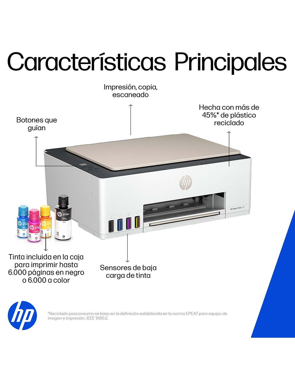 Multifuncional Smart Tank 523 de tinta continua alámbrica a color 11