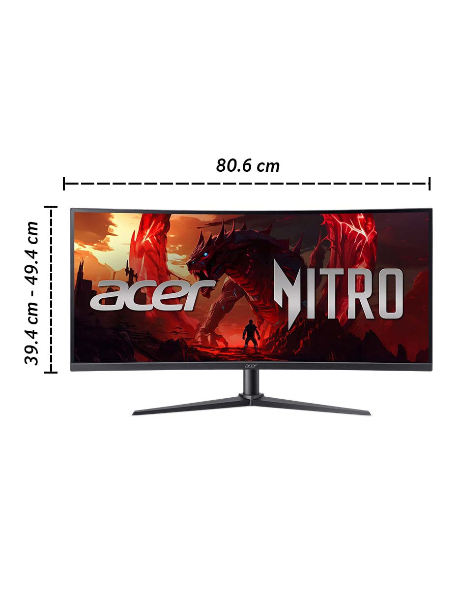 Monitor gamer Nitro XZ0 VA UWQHD 34 pulgadas UM.CX0AA.008 7