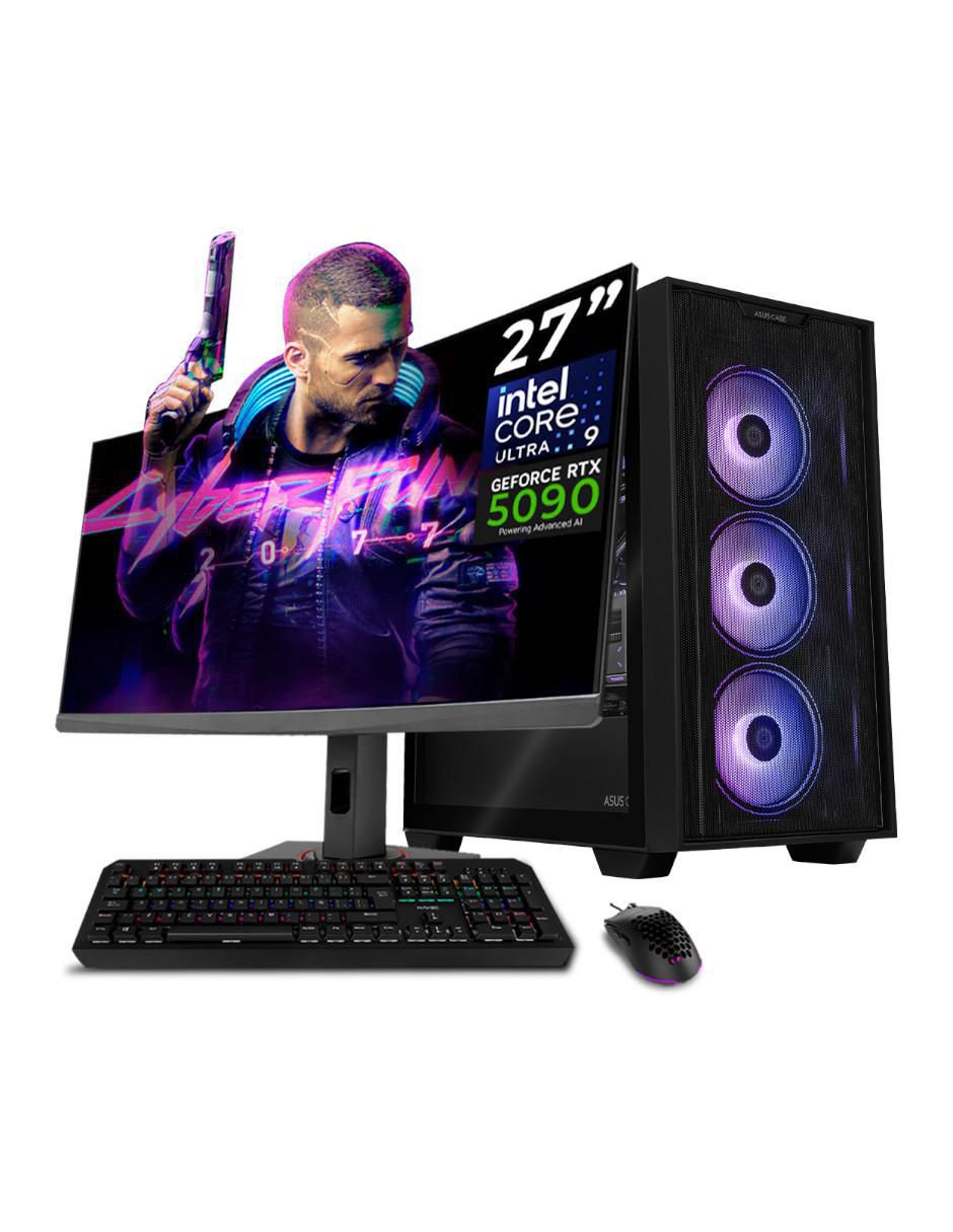 Computadora gamer XTPBAU964GB55090MA21B 27 pulgadas QHD Intel core ultra 9 285k NVIDIA GeForce RTX 5090 64 GB RAM 2 TB SSD 1