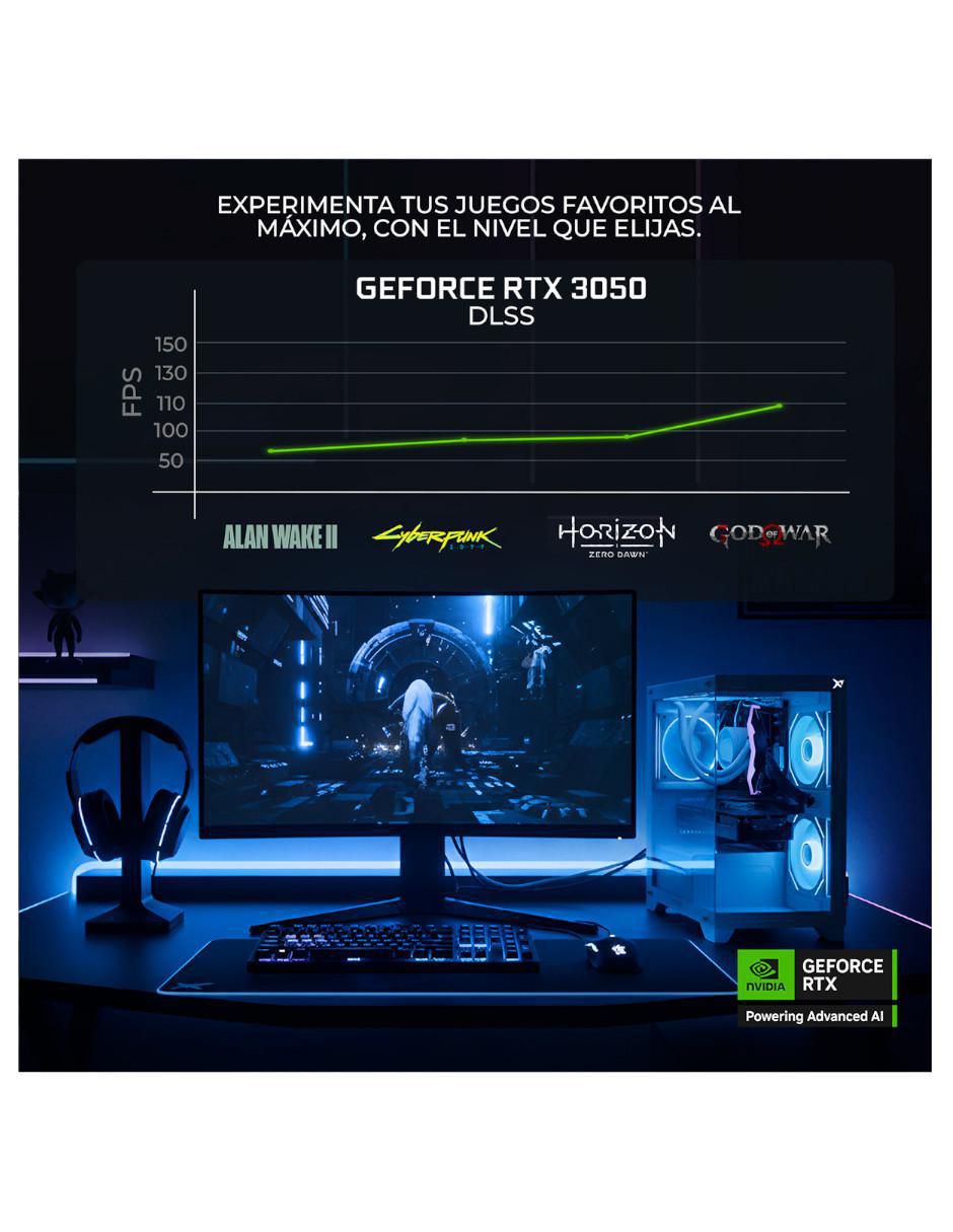 Computadora gamer XTPCR732GB3050NW AMD Ryzen 7 NVIDIA GeForce RTX 3050 32 GB RAM 1 TB SSD 7