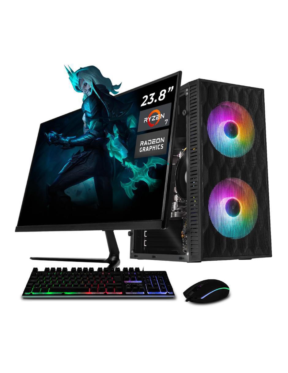 Computadora gamer XTACR732GBVEGA7MFB 23.8 pulgadas Full HD AMD Ryzen 7 AMD Radeon Graphics 16 GB Ram 1 TB SSD