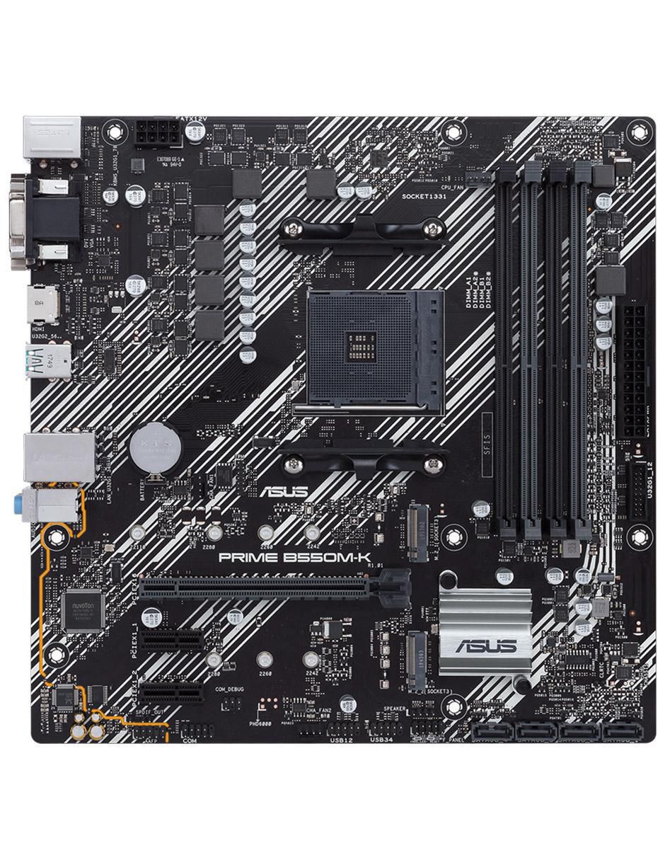 Tarjeta madre Prime B550M-K compatible con procesador AMD