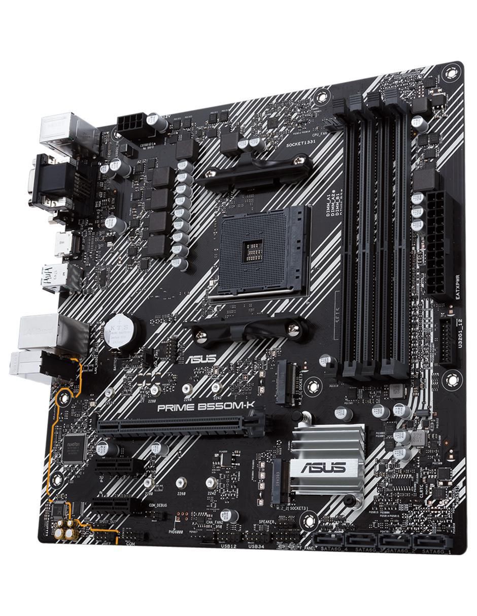 Tarjeta madre Prime  B550M-K compatible con procesador AMD 2