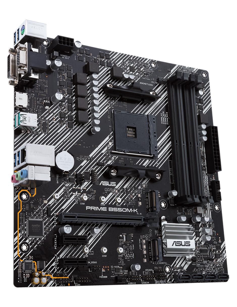 Tarjeta madre Prime  B550M-K compatible con procesador AMD 3