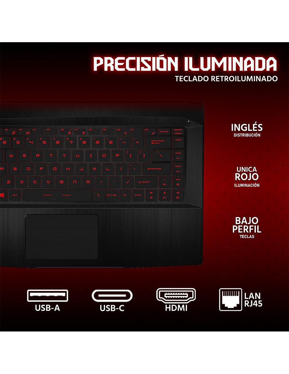 Laptop gamer thin 15.6 pulgadas full hd intel core i5 nvidia geforce rtx 2050 8 gb ram 1 tb ssd 4
