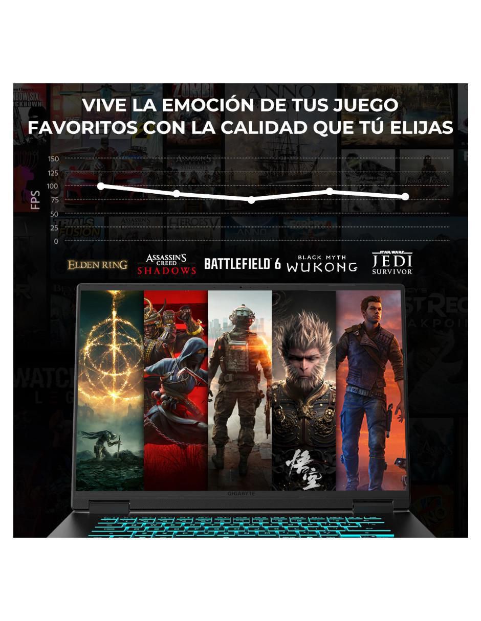 Laptop gamer Gaming A16 16 pulgadas WUXGA Intel Core i7 NVIDIA GeForce RTX 5060 16 GB RAM 1 TB SSD 9