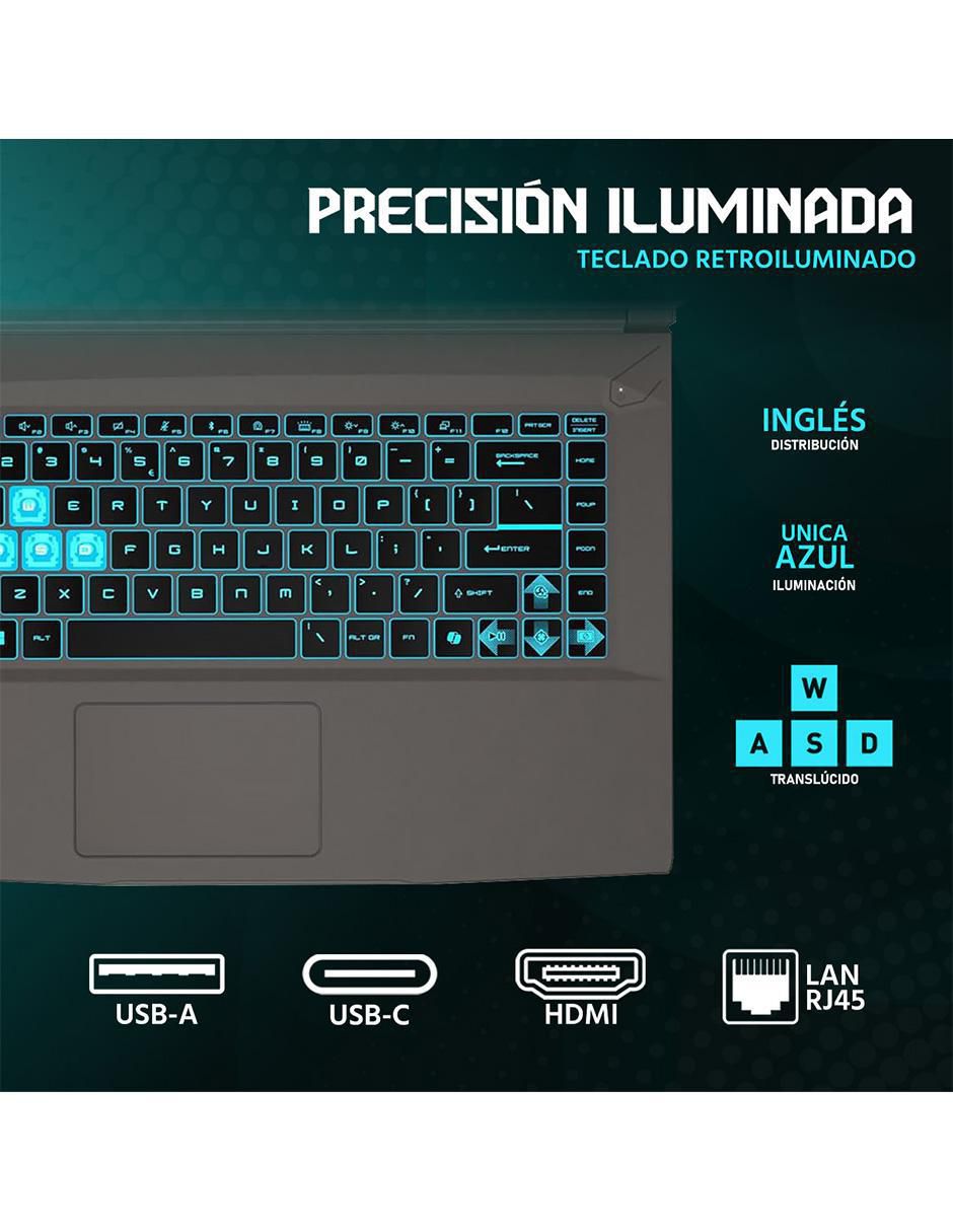 Laptop gamer Thin 15 15.6 pulgadas Full HD AMD Ryzen 5 Nvidia GeForce RTX 4060 32 GB Ram 512 GB SSD 4