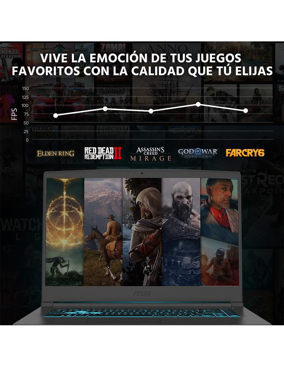 Laptop gamer Thin 15 15.6 pulgadas Full HD AMD Ryzen 5 Nvidia GeForce RTX 4060 32 GB Ram 512 GB SSD 5