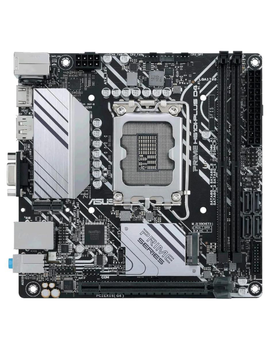 Tarjeta madre Prime H610I-Plus D4CSM compatible con procesador Intel 2