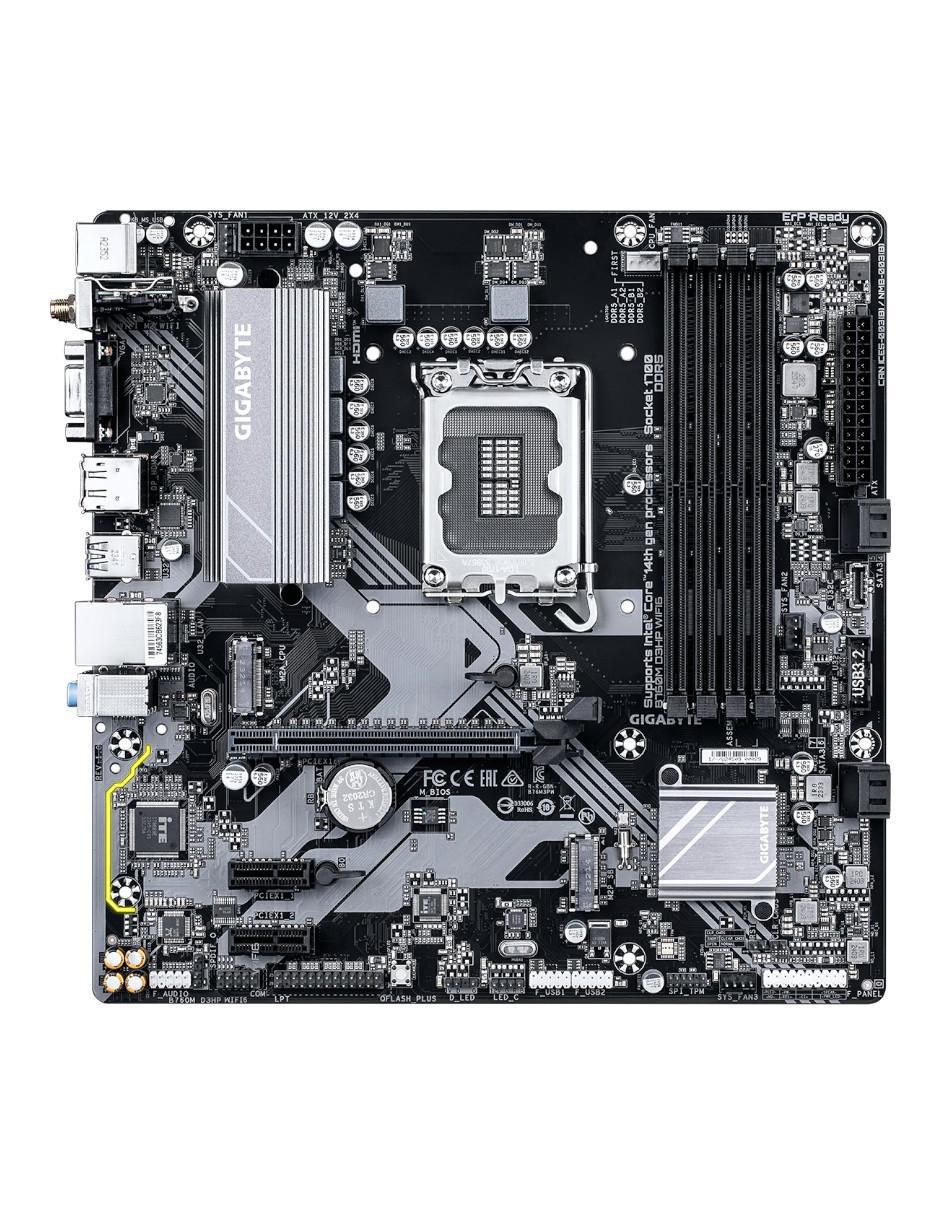 Tarjeta madre B760M D3HP WIFI6 compatible con procesador Intel 2
