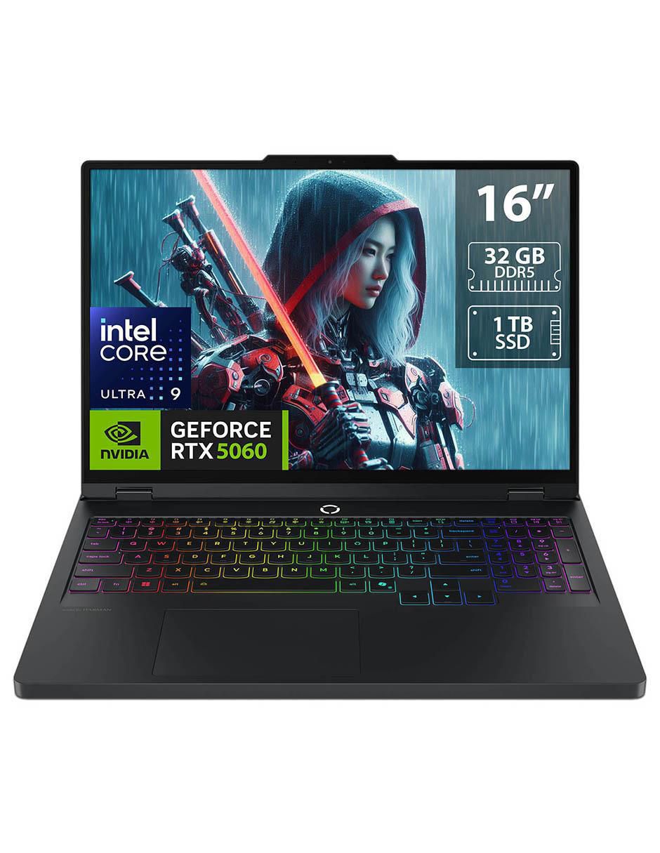 Laptop gamer 83NX0000US 16 pulgadas WQXGA Intel Core Ultra 9 NVIDIA GeForce RTX 5060 32 GB RAM 1 TB SSD
