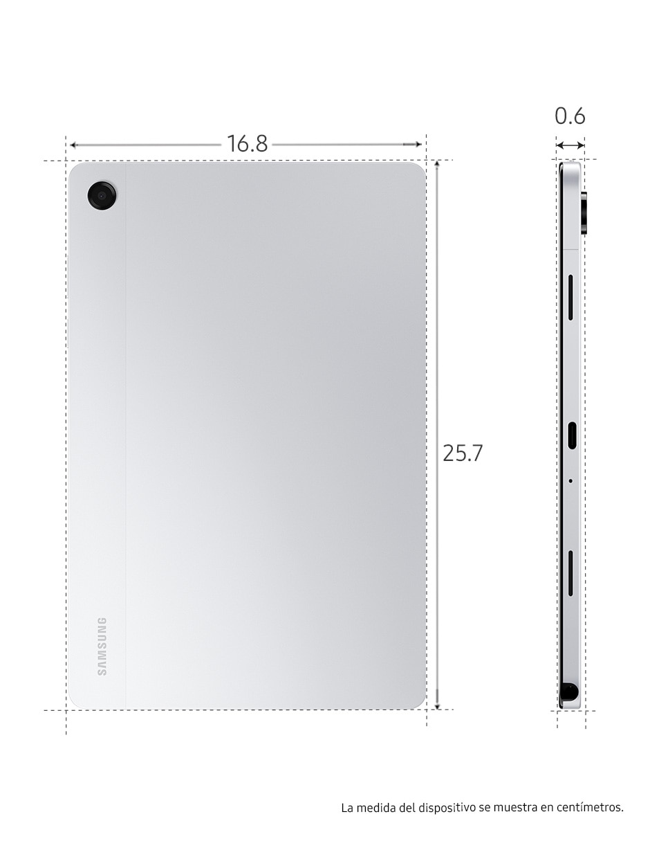 SAMSUNG GALAXY TAB A11, 128 GB, PLATEADO