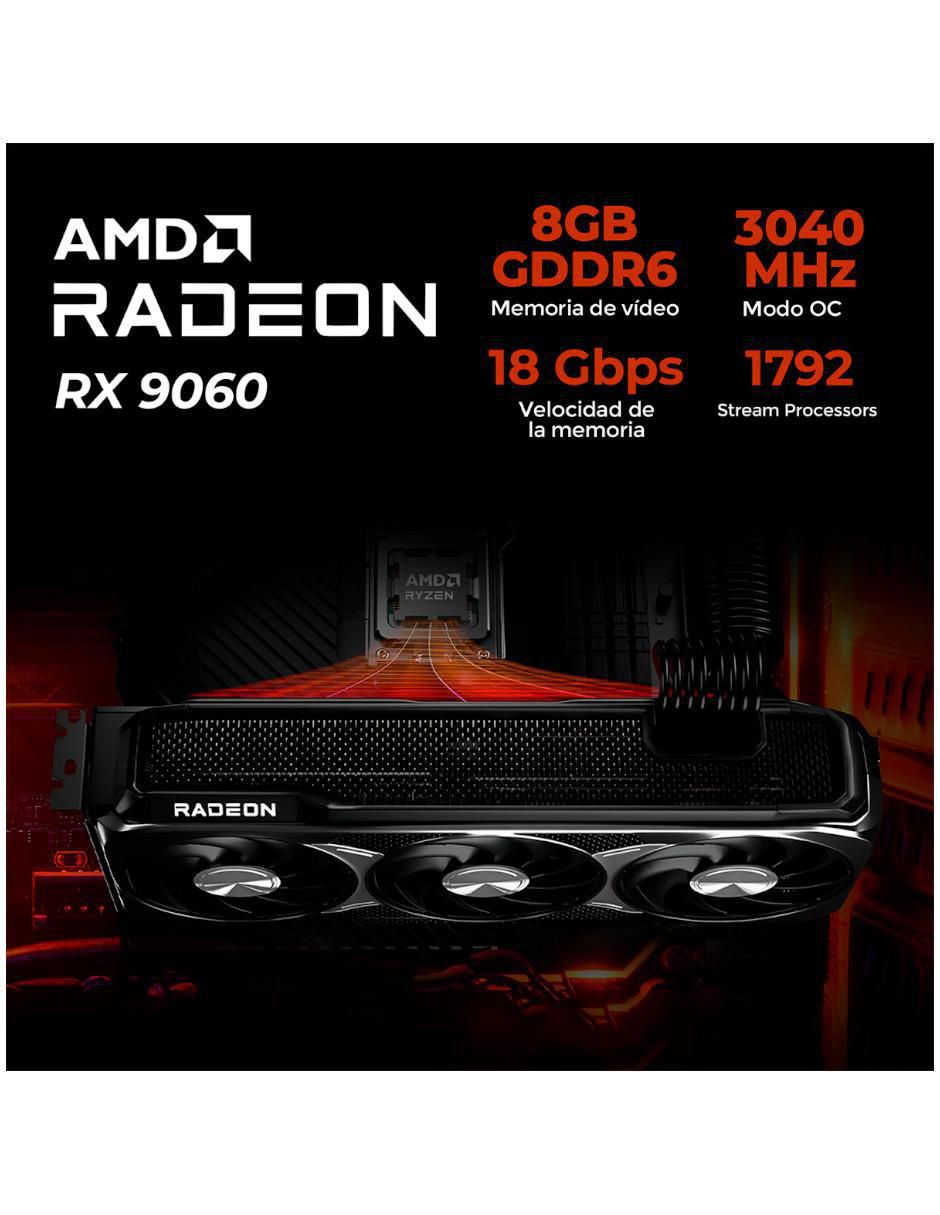 Computadora gamer XTPCR732GB9060AFB AMD Ryzen 7 AMD Radeon RX 9060 32 GB RAM 1 TB SSD 5