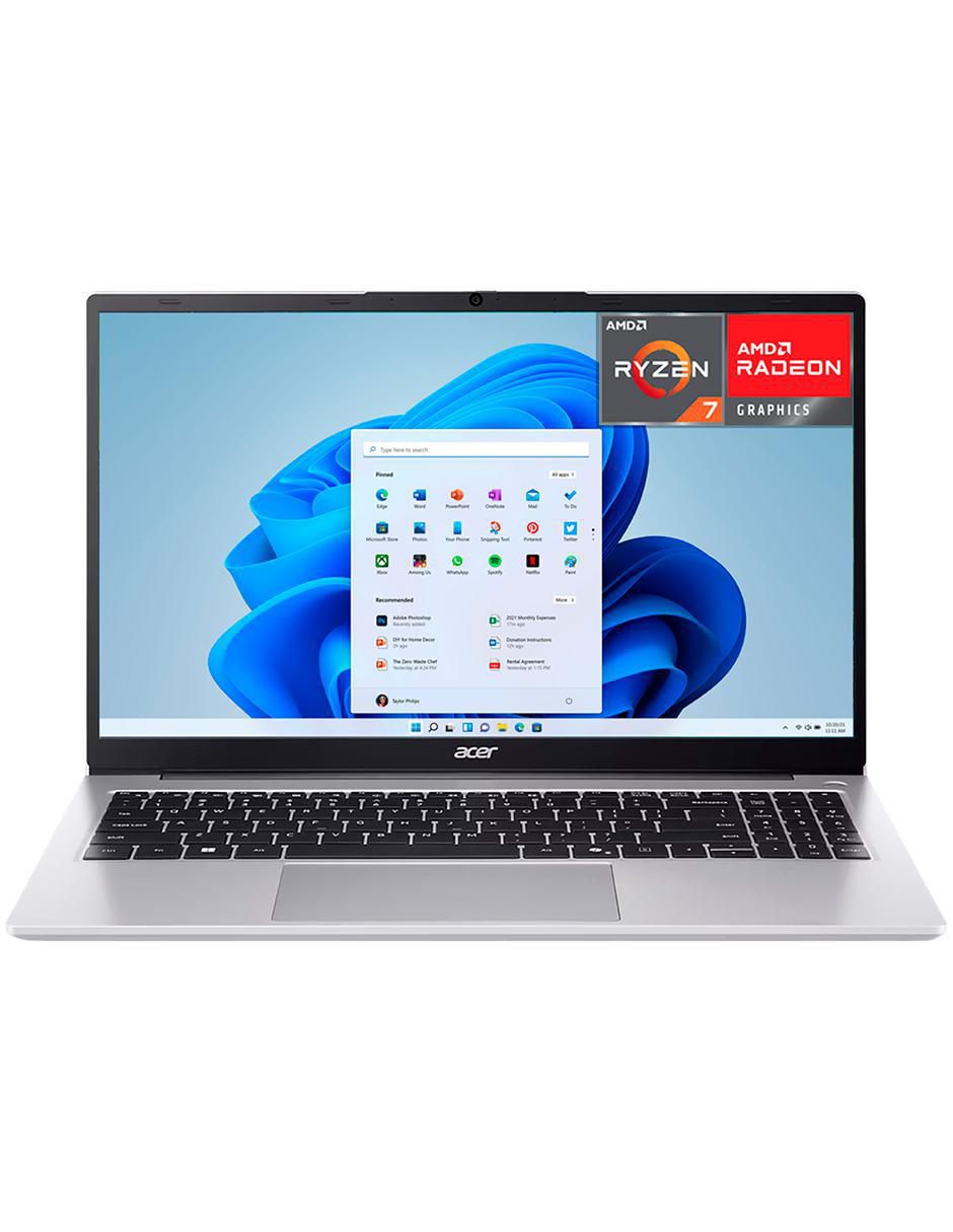 Laptop Aspire 3 15.6 pulgadas Full HD AMD Ryzen 7 AMD Radeon Graphics 16 GB RAM 512 GB SSD