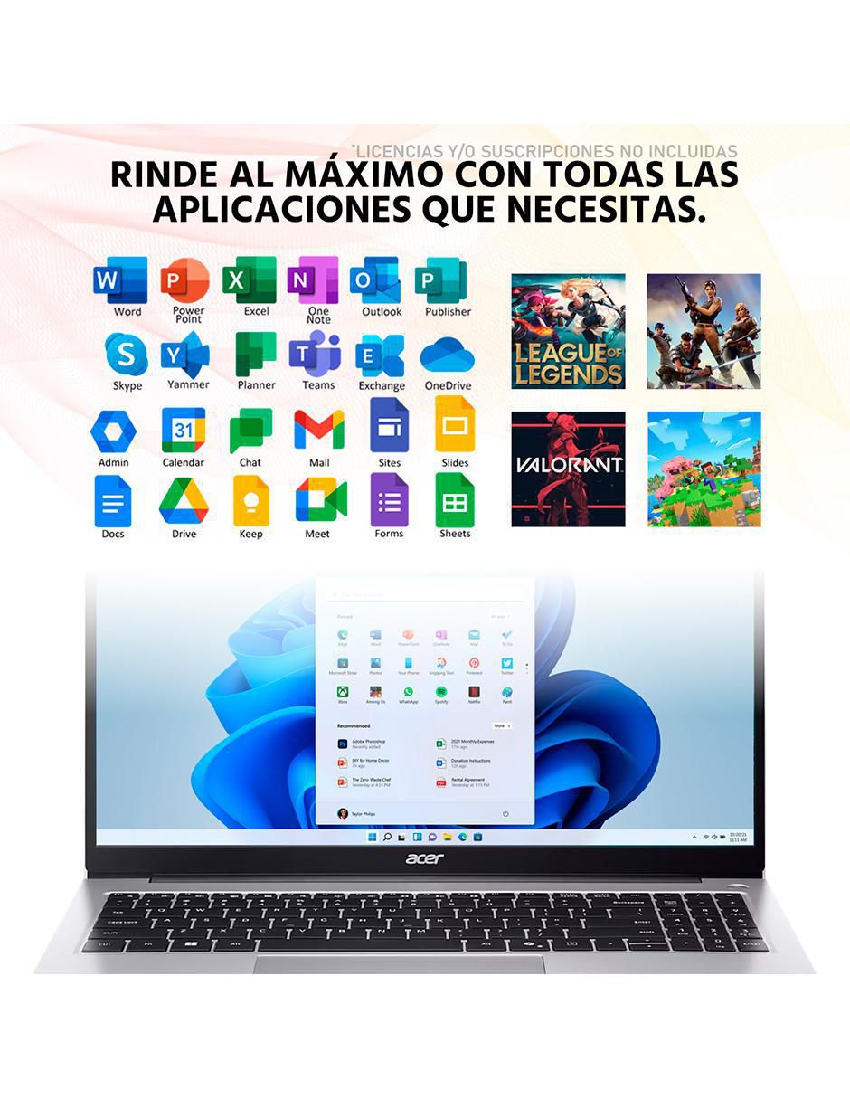 Laptop Aspire 3 15.6 pulgadas Full HD AMD Ryzen 7 AMD Radeon Graphics 16 GB RAM 512 GB SSD 5