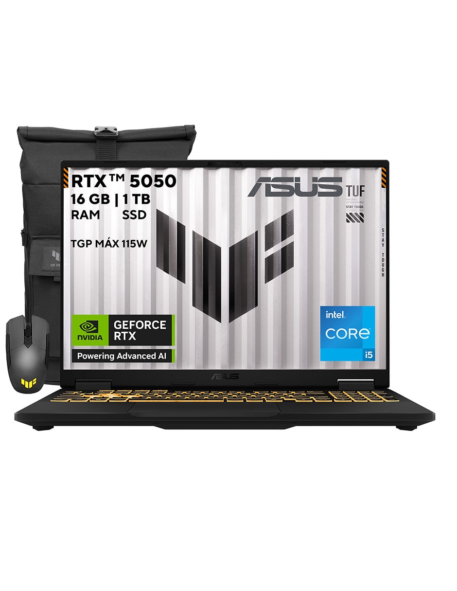 Laptop gamer FX608JHR-RV147W 16 pulgadas WUXGA Intel Core i5 NVIDIA GeForce RTX 5050 16 GB RAM 1 TB SSD