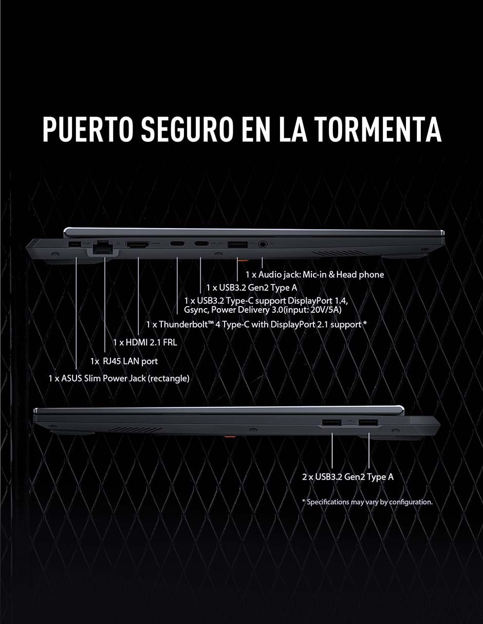 Laptop gamer FX608JHR-RV147W 16 pulgadas WUXGA Intel Core i5 NVIDIA GeForce RTX 5050 16 GB RAM 1 TB SSD 2
