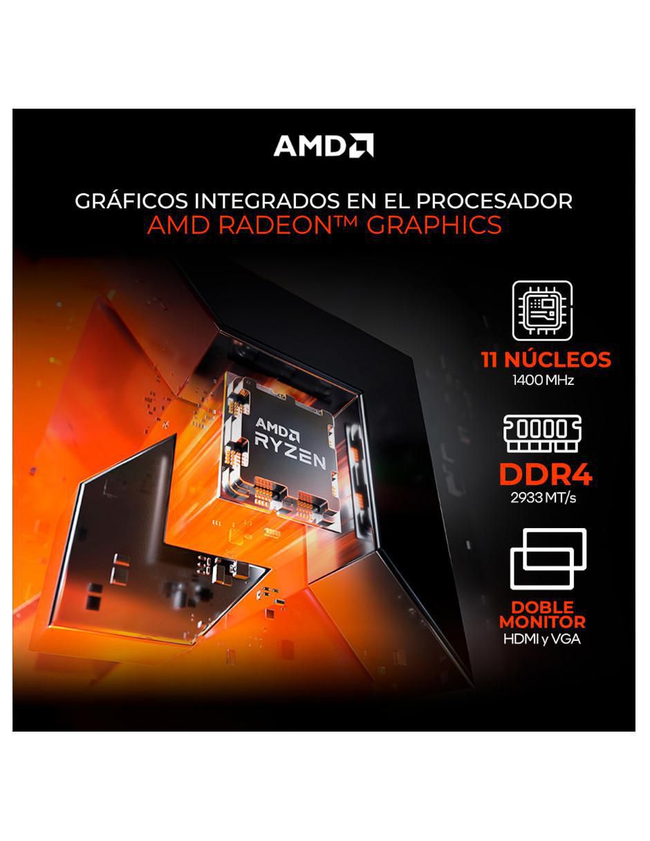 Computadora gamer XTPCR516GBVEGA11PW AMD Ryzen 5 AMD Radeon Vega 11 16 GB RAM 500 GB SSD 7