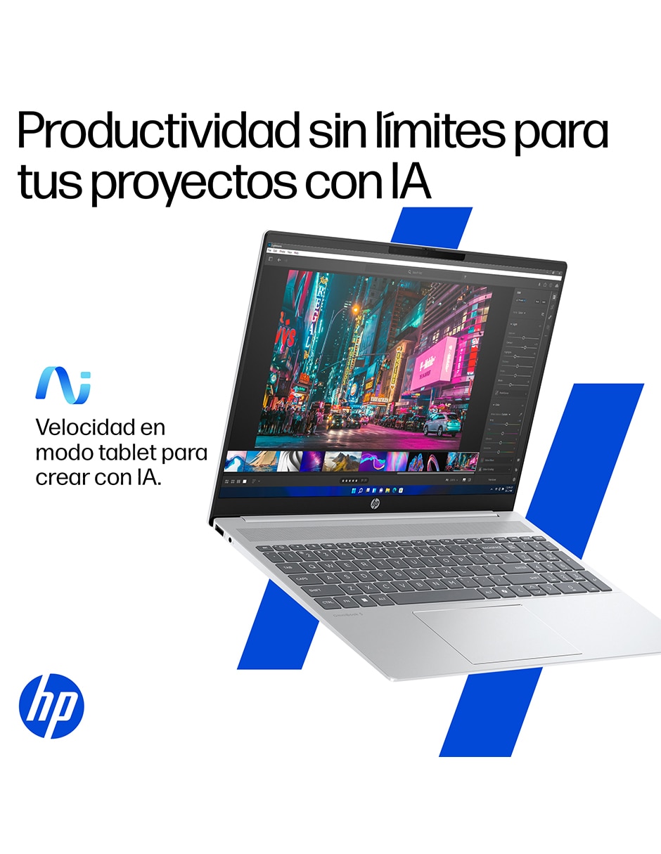 Laptop Thin & Light  Omnibook 5 Laptopai 16-AF1073LA 16 pulgadas 2K Intel Core Ultra 7 255U integradas 16 GB Ram 512 GB SSD 7