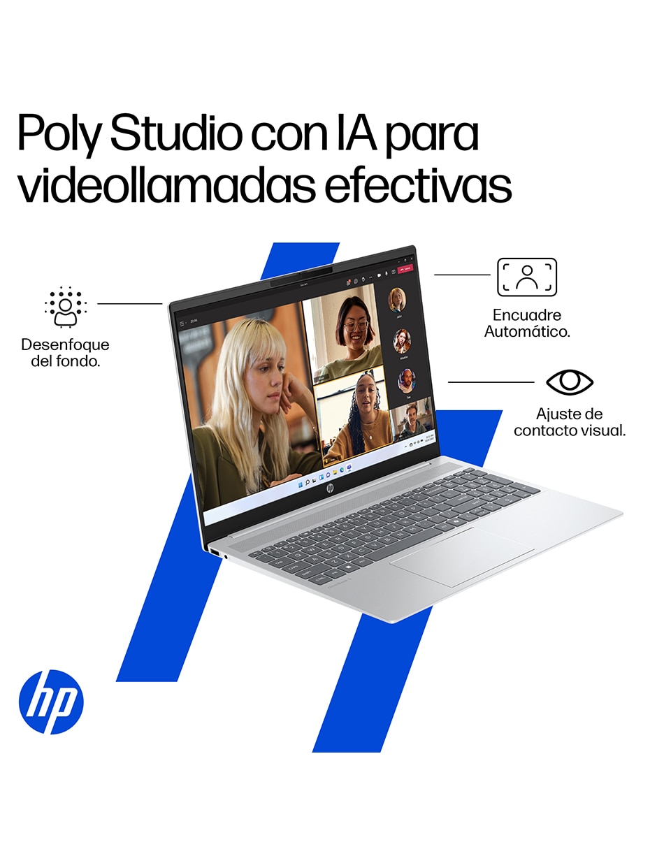 Laptop Thin & Light  Omnibook 5 Laptopai 16-AF1073LA 16 pulgadas 2K Intel Core Ultra 7 255U integradas 16 GB Ram 512 GB SSD 10