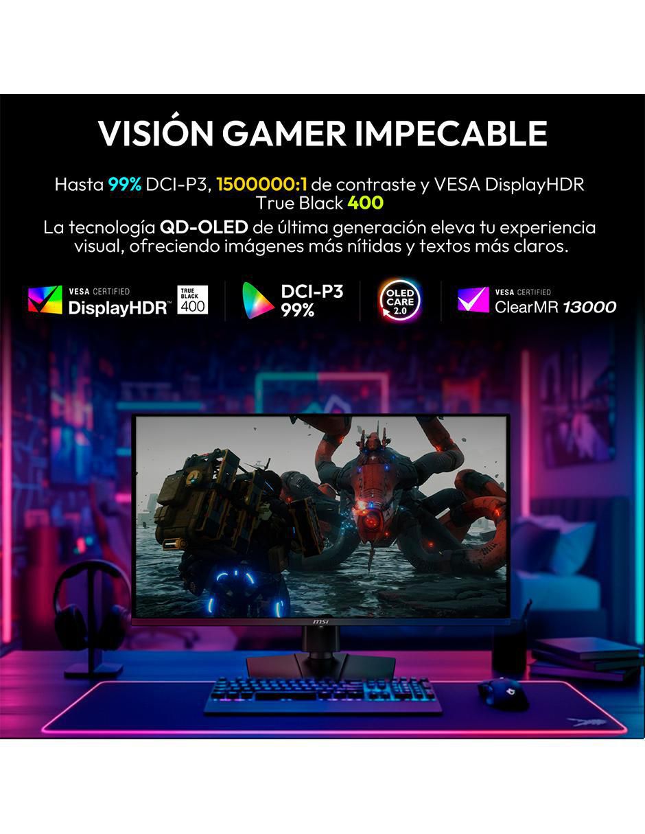 Monitor gamer standard 4K/UHD 32 pulgadas MPG 321URX QD-OLED 5