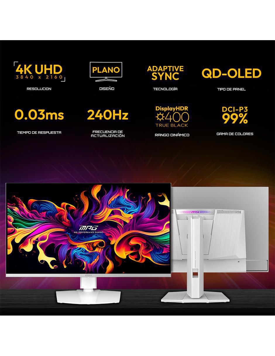 Monitor gamer MPG 321URXW QD-OLED Standard 4K/UHD 32 pulgadas 2